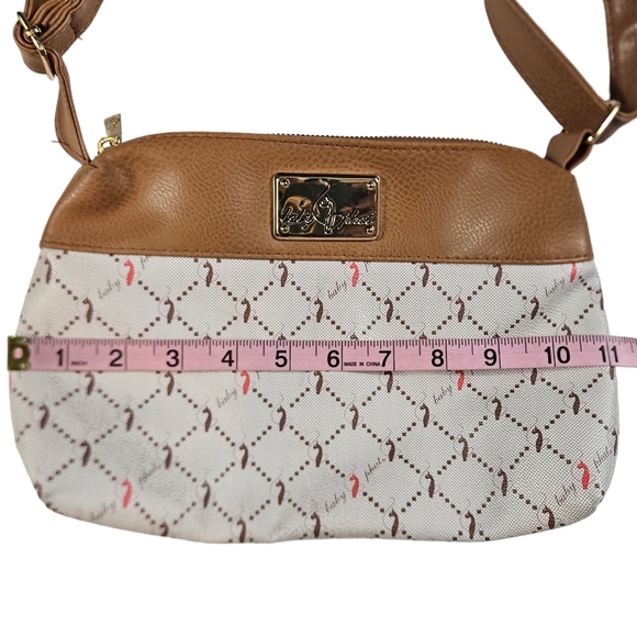 Baby Phat Tan Crossbody Purse Adjustable Strap Cat Spellout Logo Y2K Celebrity - Picture 15 of 15